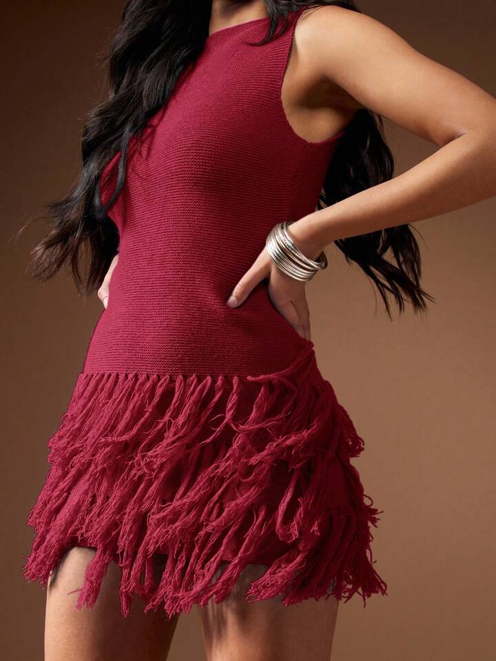 Wine for me (Fringe) Dress