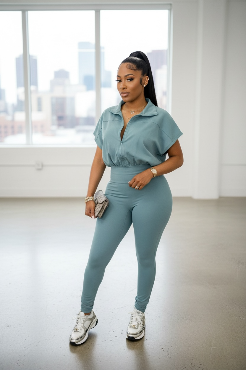 Amber Jumpsuit - Sage Gray