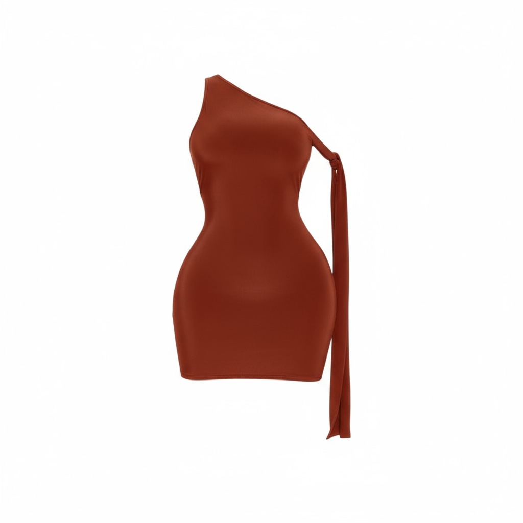 Cognac Mini Dress