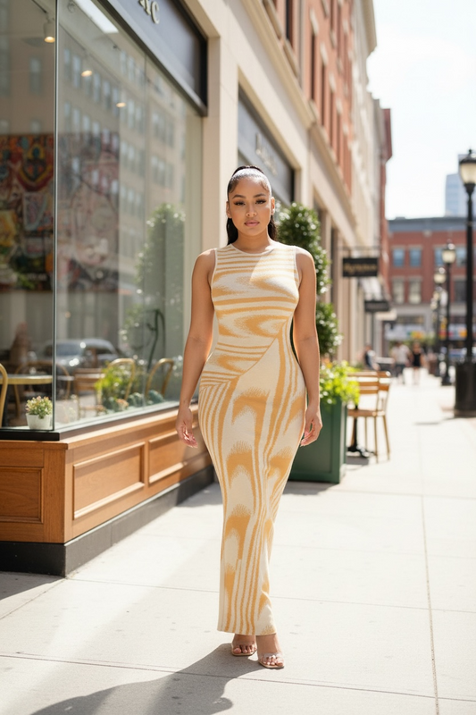 Sunset (Soft Knit) Midi Dress